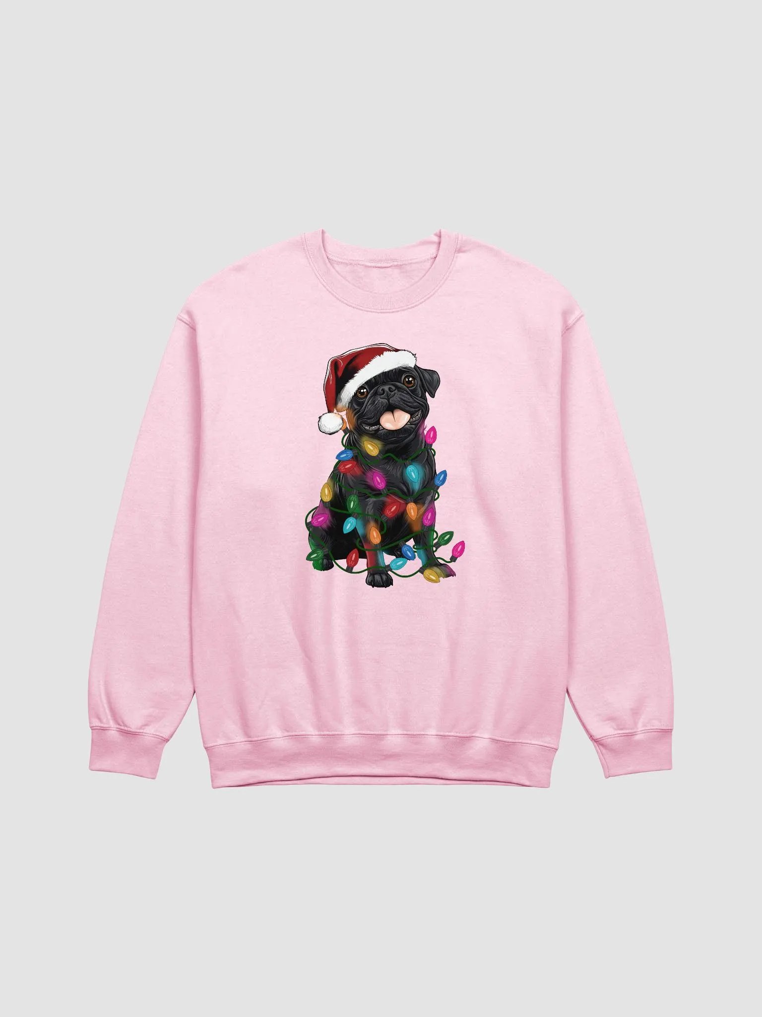 Funny Pug(Black) Christmas Sweatshirt product image (17)