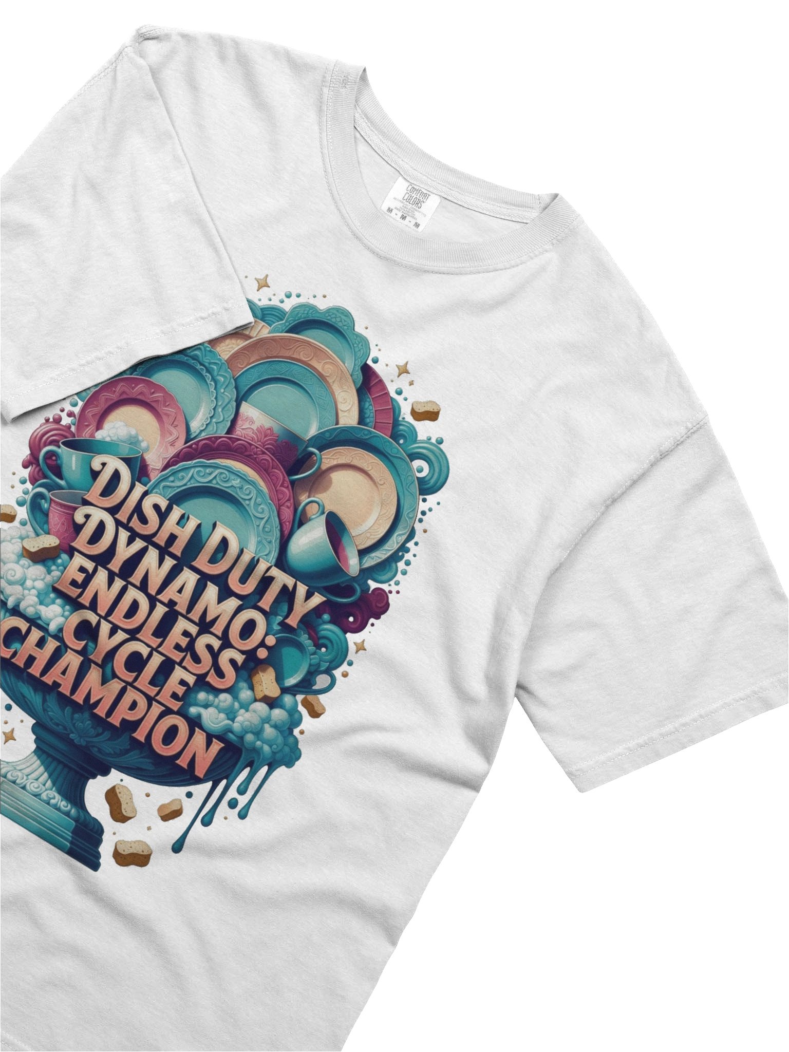 Dish Duty Dynamo T Shirt, Endless Cycle Champion Tee, Funny Mom Gift product image (5)