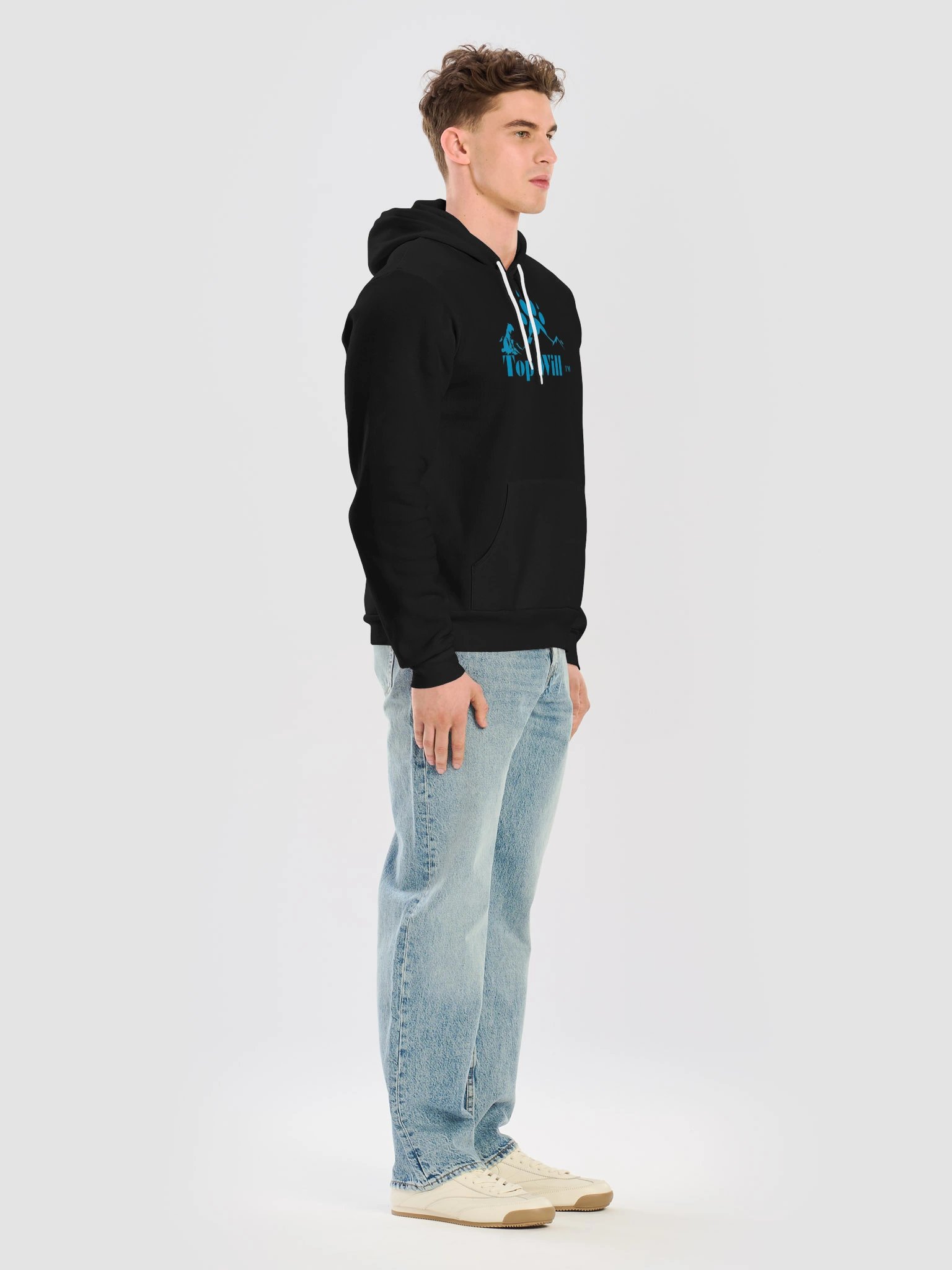 Top Will ™ Black & Blue Super Soft Hoodie product image (7)