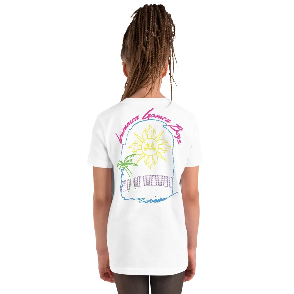 Kids Summer Gamer Boys Tee (80s Neon) product image (4)
