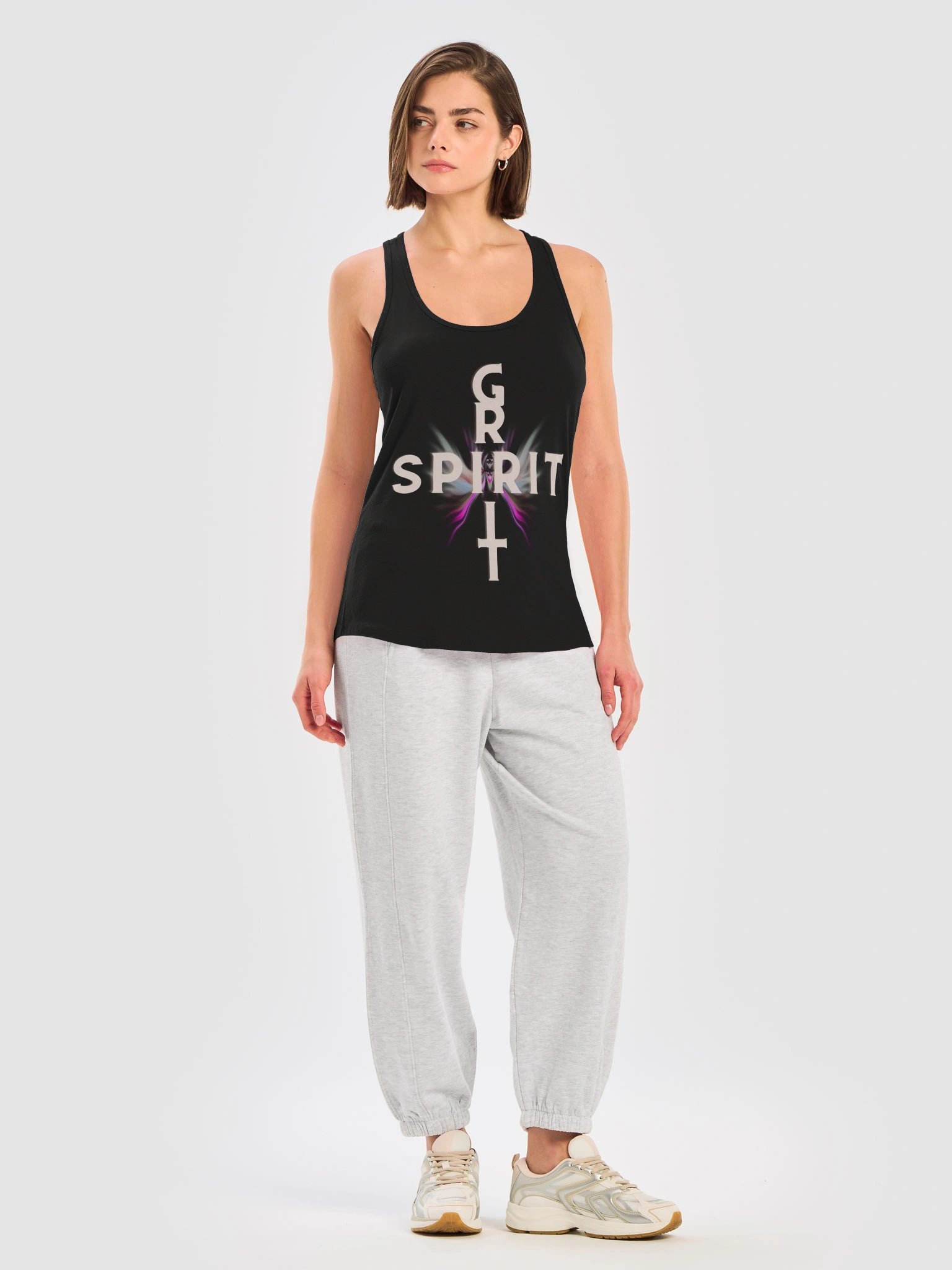 GRIT SPIRIT Butterfly Abstract Racerback Tank product image (31)