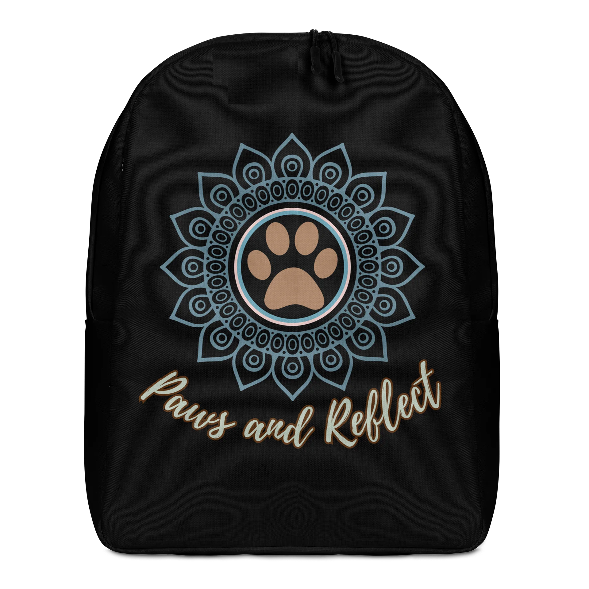 Paws and Reflect Mandala Paw Print Minimalist Yoga Backpack product image (1)