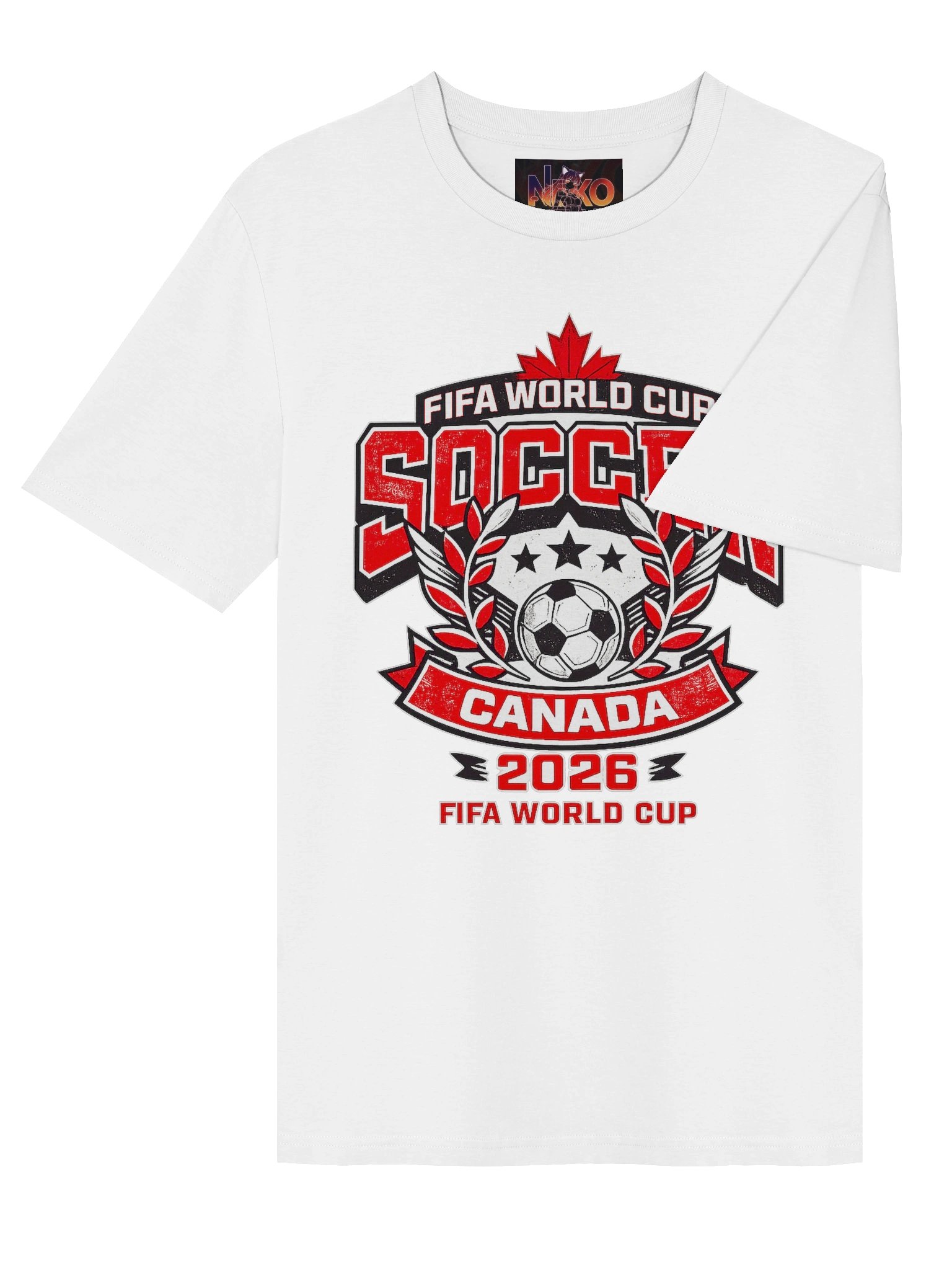 World Cup 2026 Urban Clash Tee 🔴⚽ | Street Soccer Graphic Shirt (Canada Edition) product image (4)