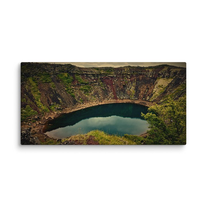 NORTHERN ILLUSIONS - Kerið Crater (A Memory of Fire) Canvas Print product image (2)