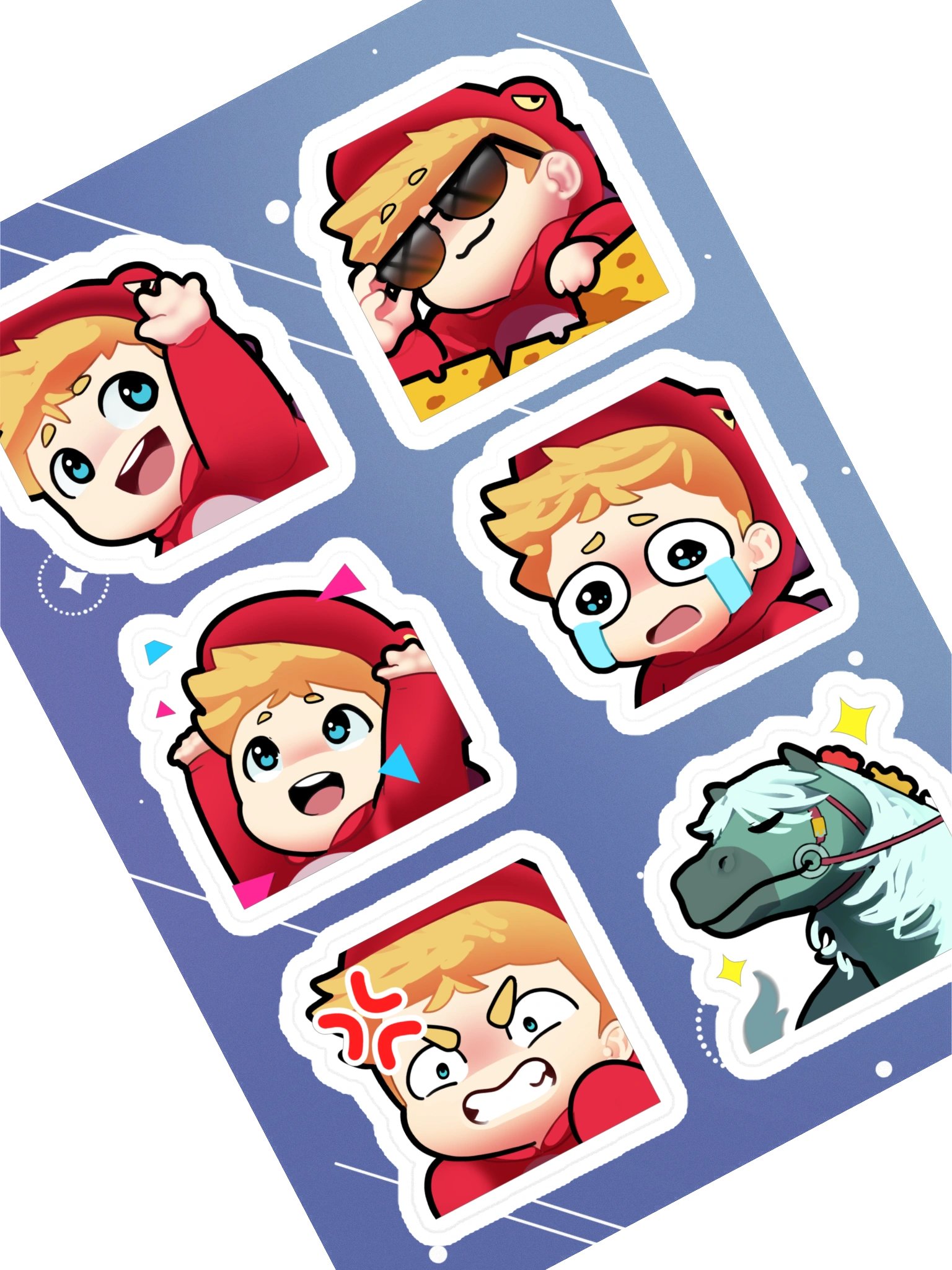 Dannydinosaur Emotes Sticker Sheet product image (3)