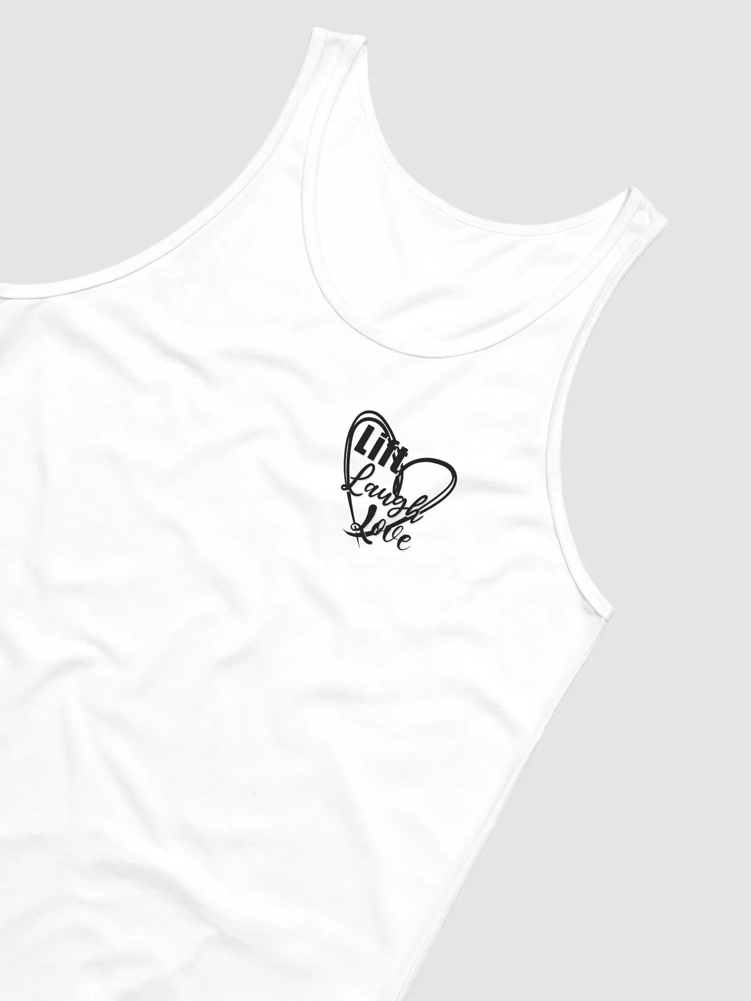 Lift Laugh Love Dark Mode Scribble Heart Tank Top product image (26)