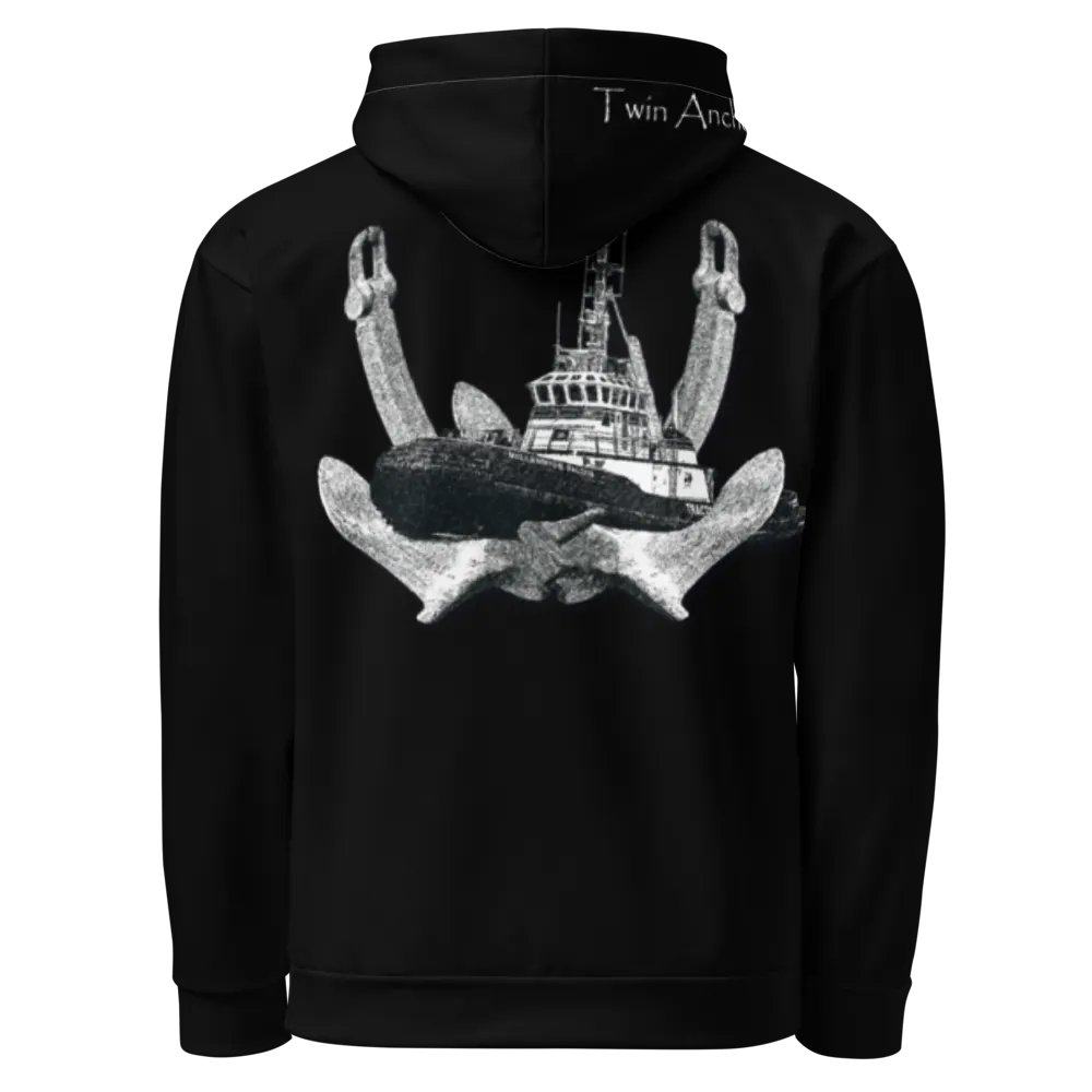 2 Anchor & Marco Tug (Black) – Performance Marine Wear | Twin Anchor Apparel North Current Line product image (4)