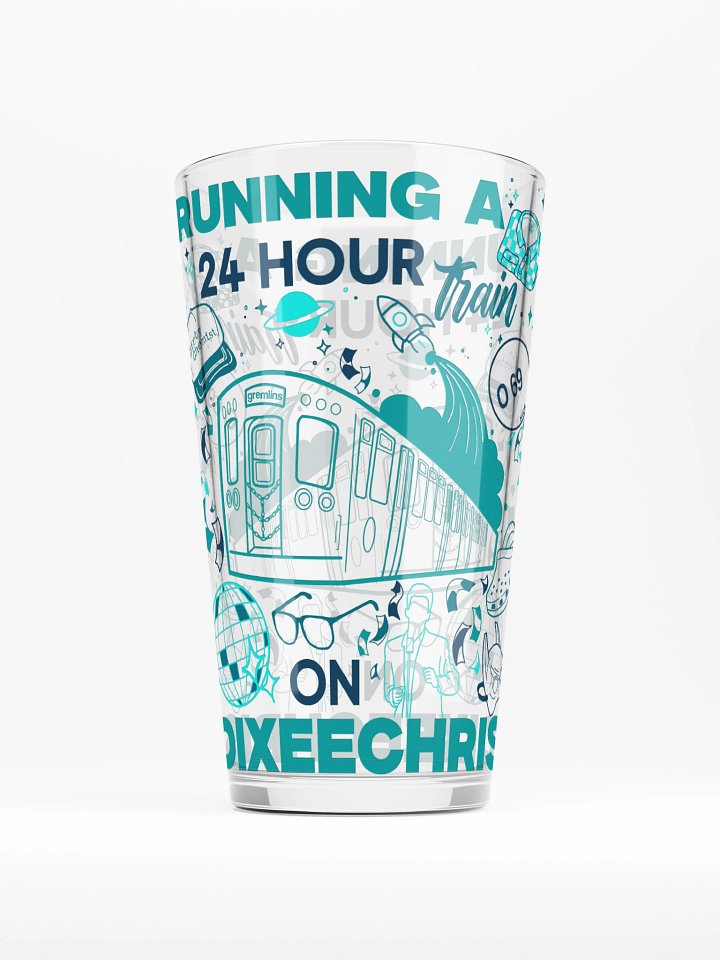 24hr Train Pint Glass - Hazle Exclusive Edition product image (1)
