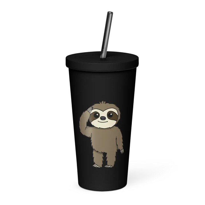 Insulated Tumbler with a Straw - Salute product image (1)