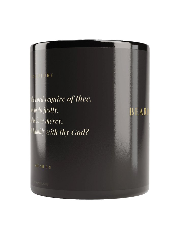 Micah 6:8/Walk Humbly Mug (Black) product image (2)
