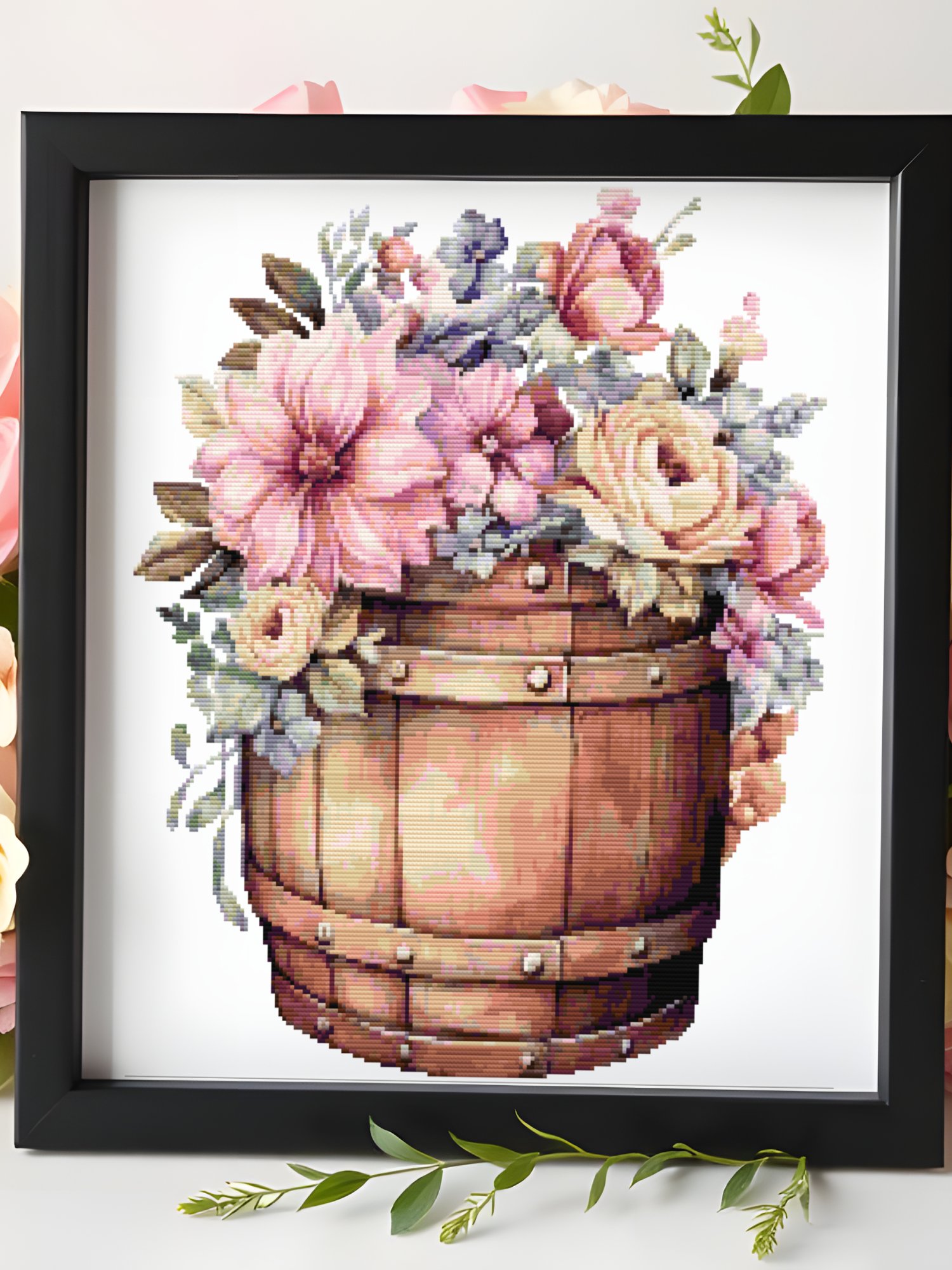 Blossom Barrel Cross Stitch Pattern product image (6)