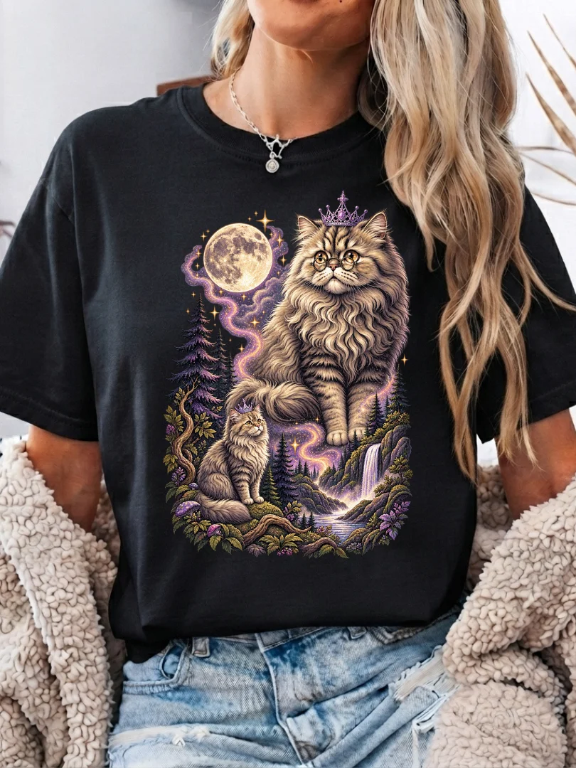 Fantasy Persian Cat Vintage T-Shirt product image (1)