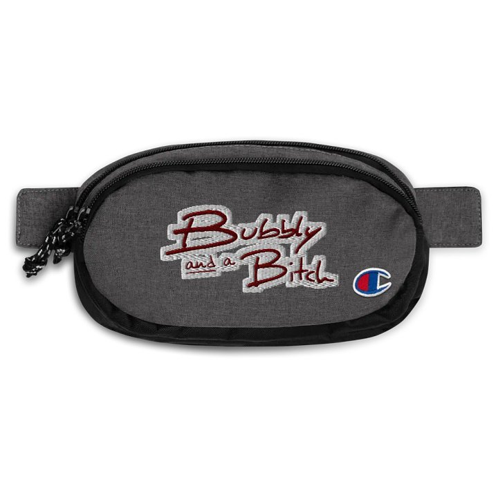 Bubbly and a B*tch (maroon bubble design) champion fanny pack product image (1)