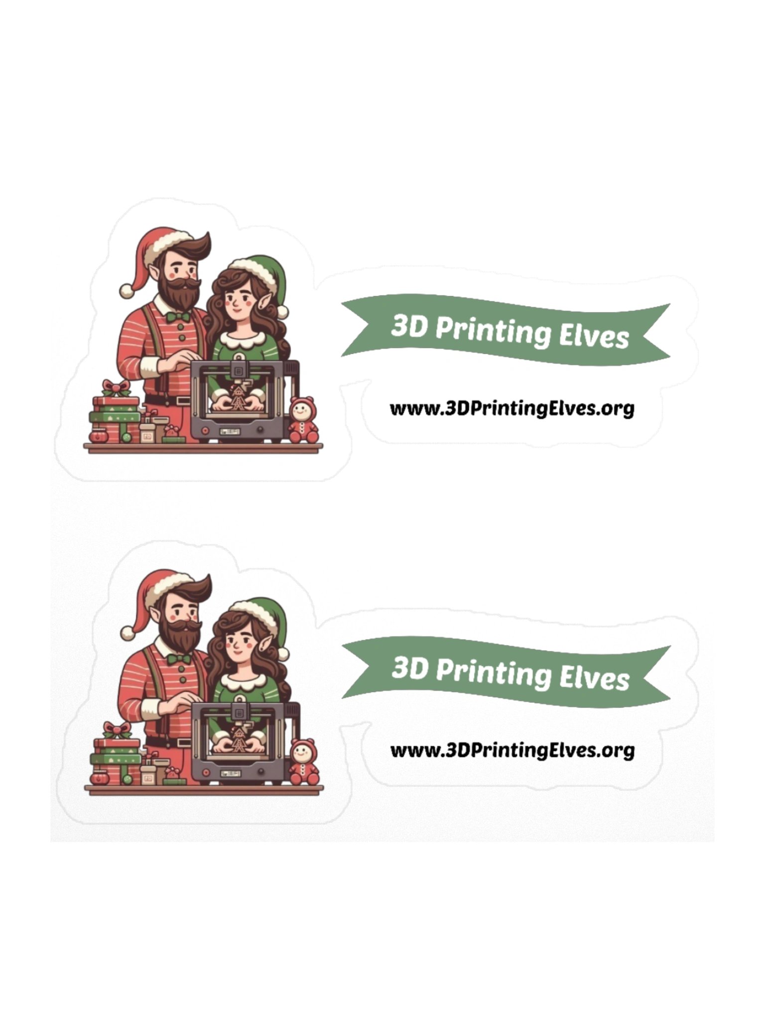 3D Printing Elves Sticker product image (1)