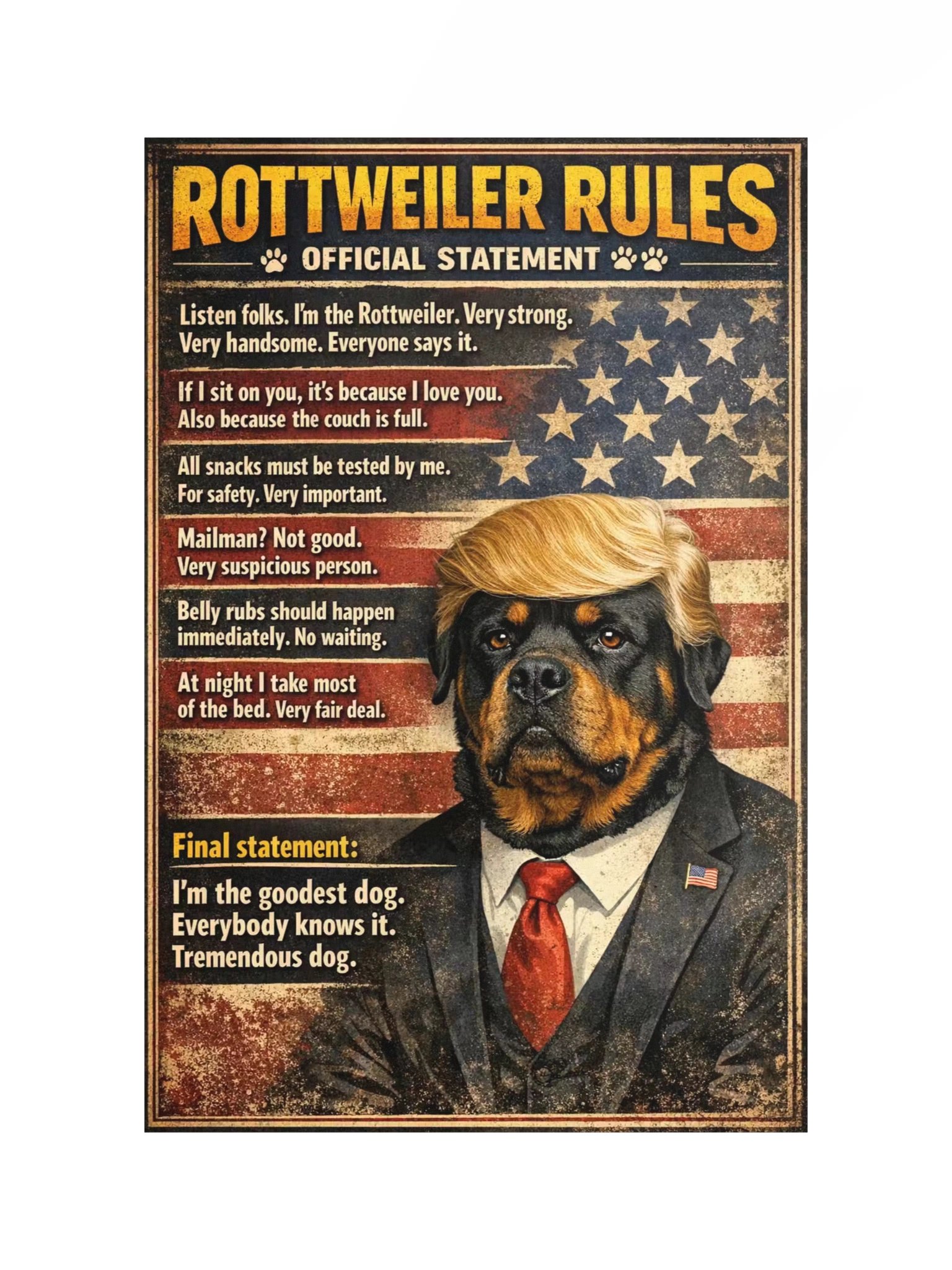 Rottweiler Rules Poster product image (1)