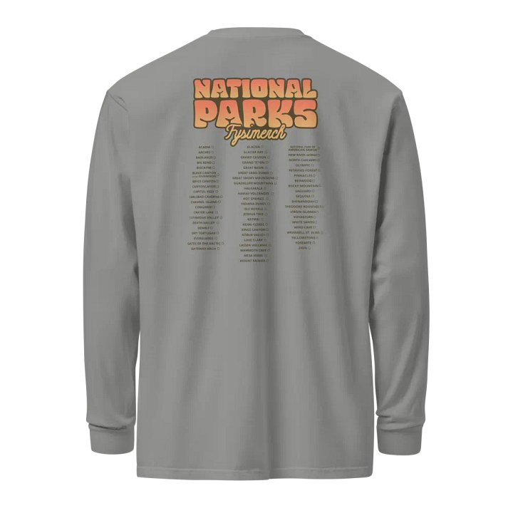 National Parks Tour Organic cotton Long sleeve t-shirt product image (2)