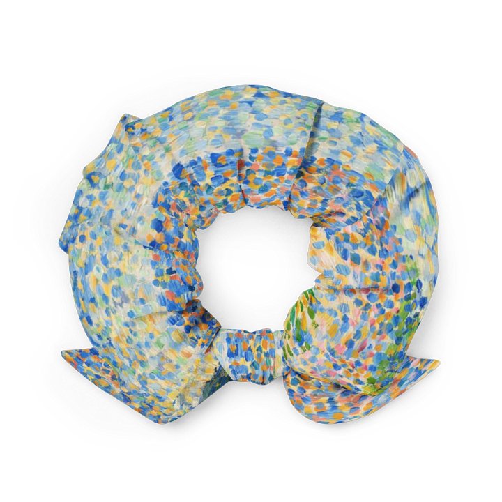 Seurat Seascape Fine Art Scrunchie with Bow product image (2)