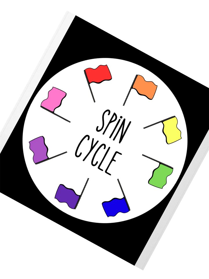 "Spin Cycle" Colorful Sticker product image (2)
