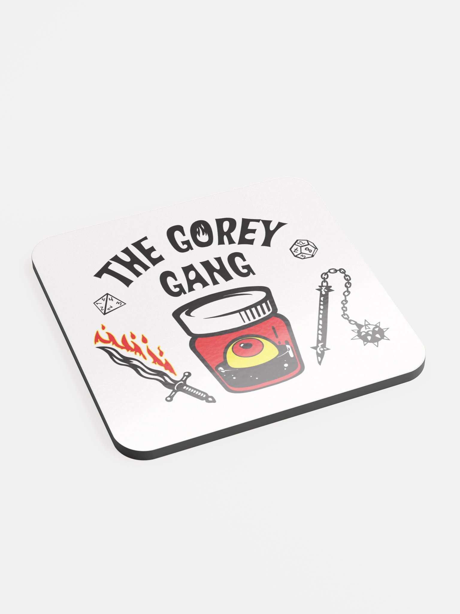 DnD Gang - Glossed Cork Coaster product image (2)