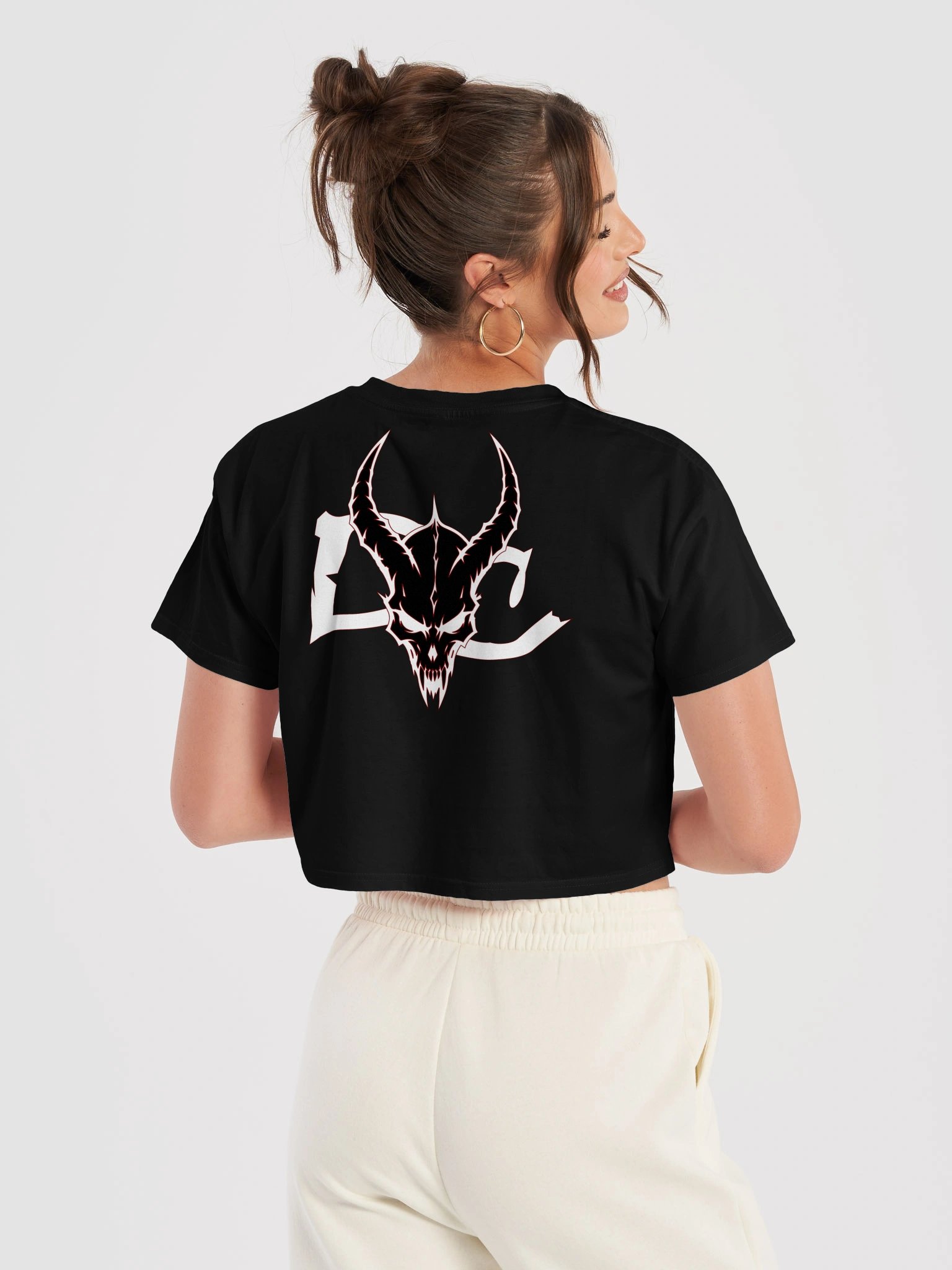 Horned Skull Crop Top product image (17)