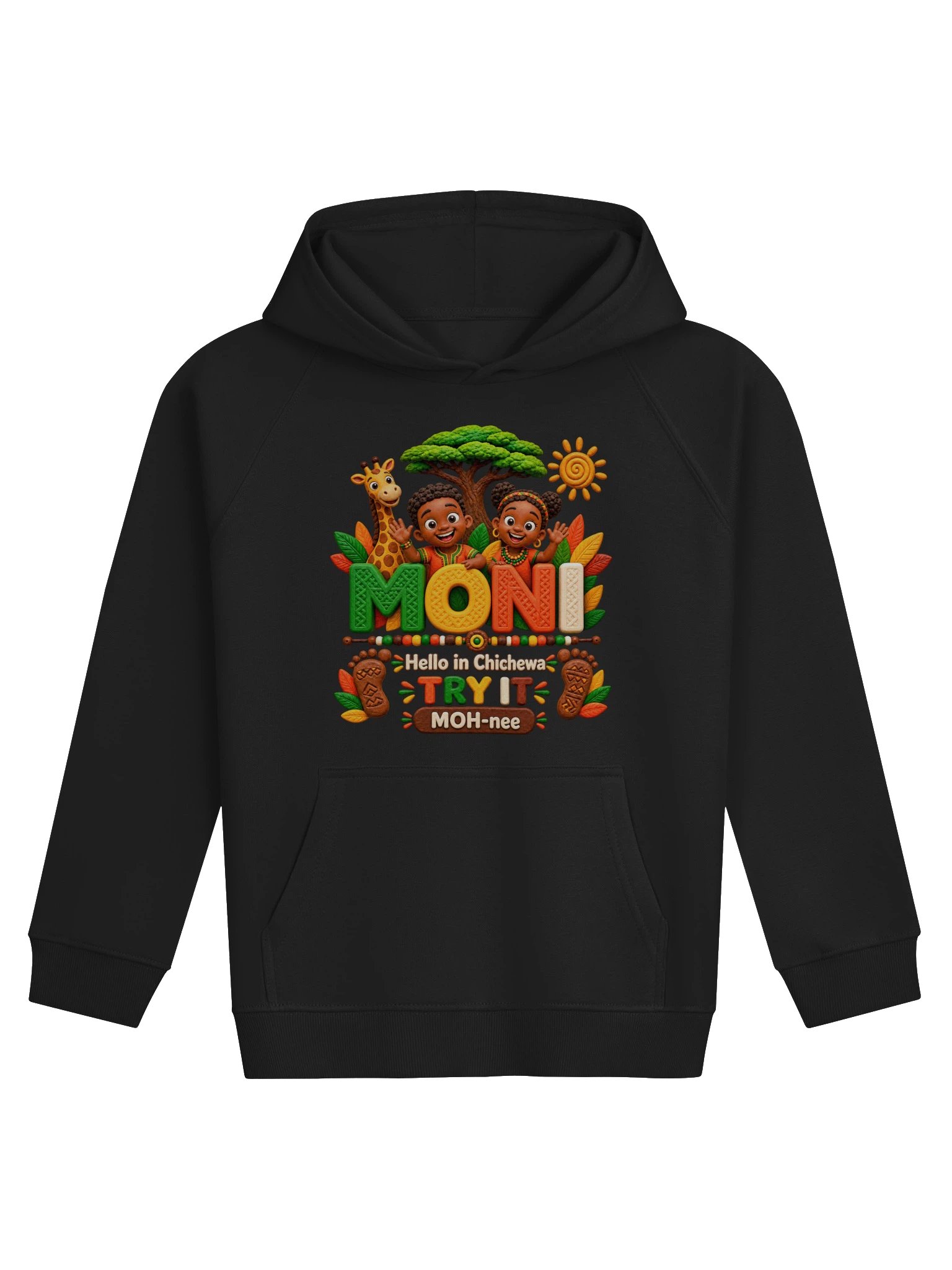 Lil Ubuntu Kids Safari — MONI Chichewa Kids Hoodie product image (1)