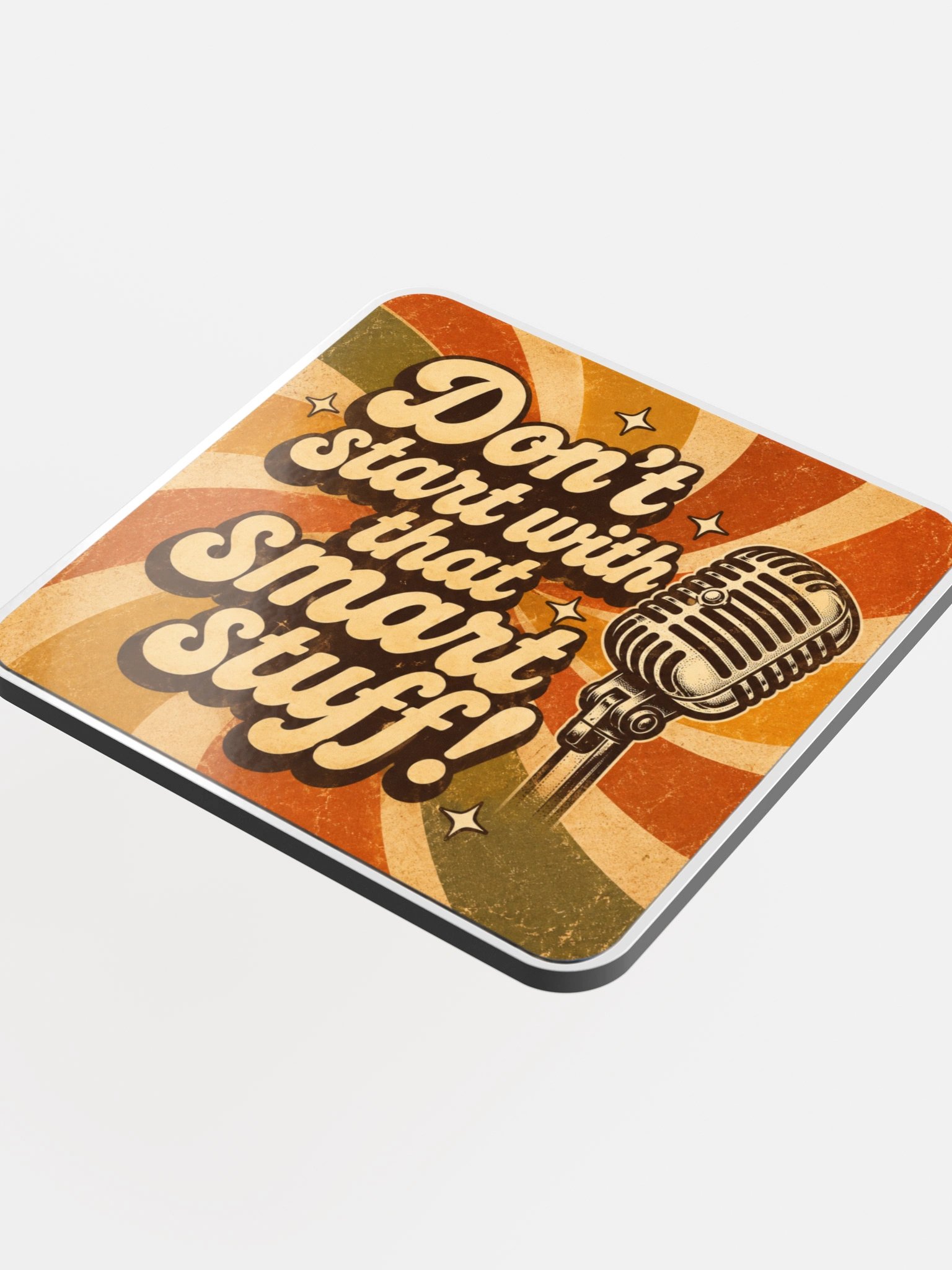 Lance Russell "Don't start with that smart stuff!" Cup Coaster product image (4)