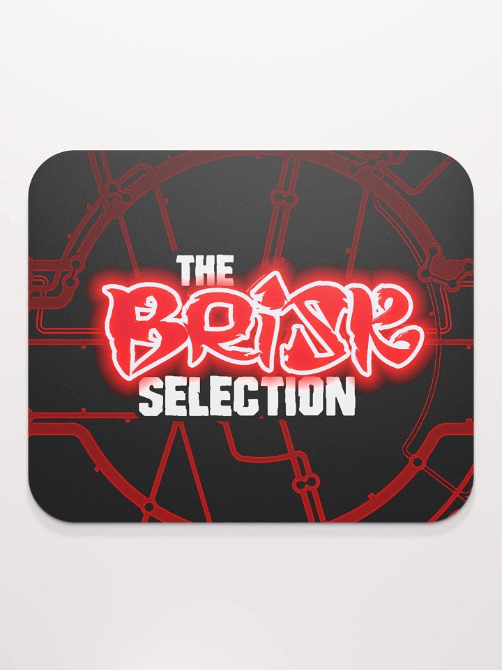 The Brisk Selection Classic Mouse Mat Neon Red Logo product image (2)
