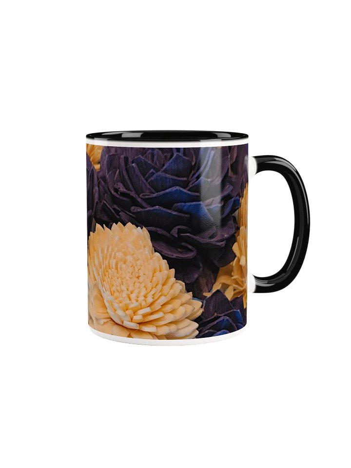 Wooden Flowers 2-tone Ceramic Mug product image (3)