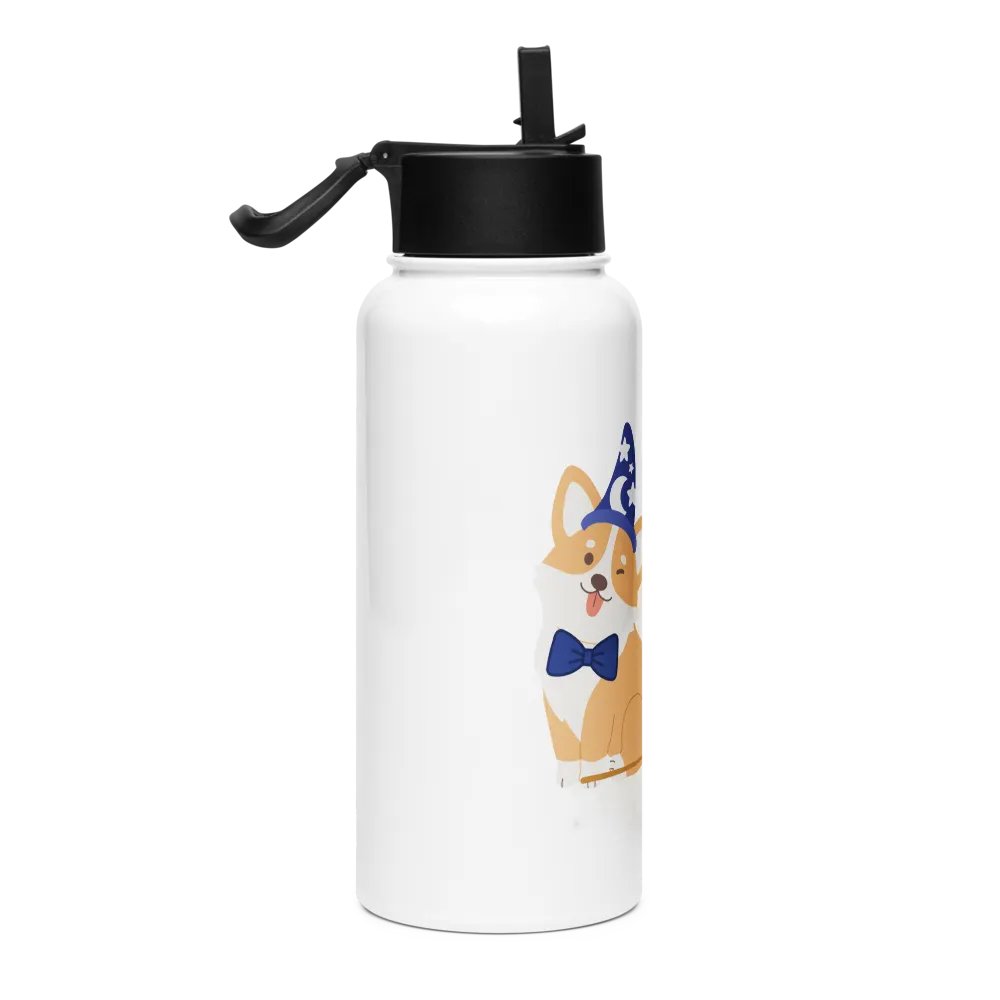 Sorcerer Corgi Water Bottle – Mickey Mouse Cuteness with a Magical Twist product image (4)