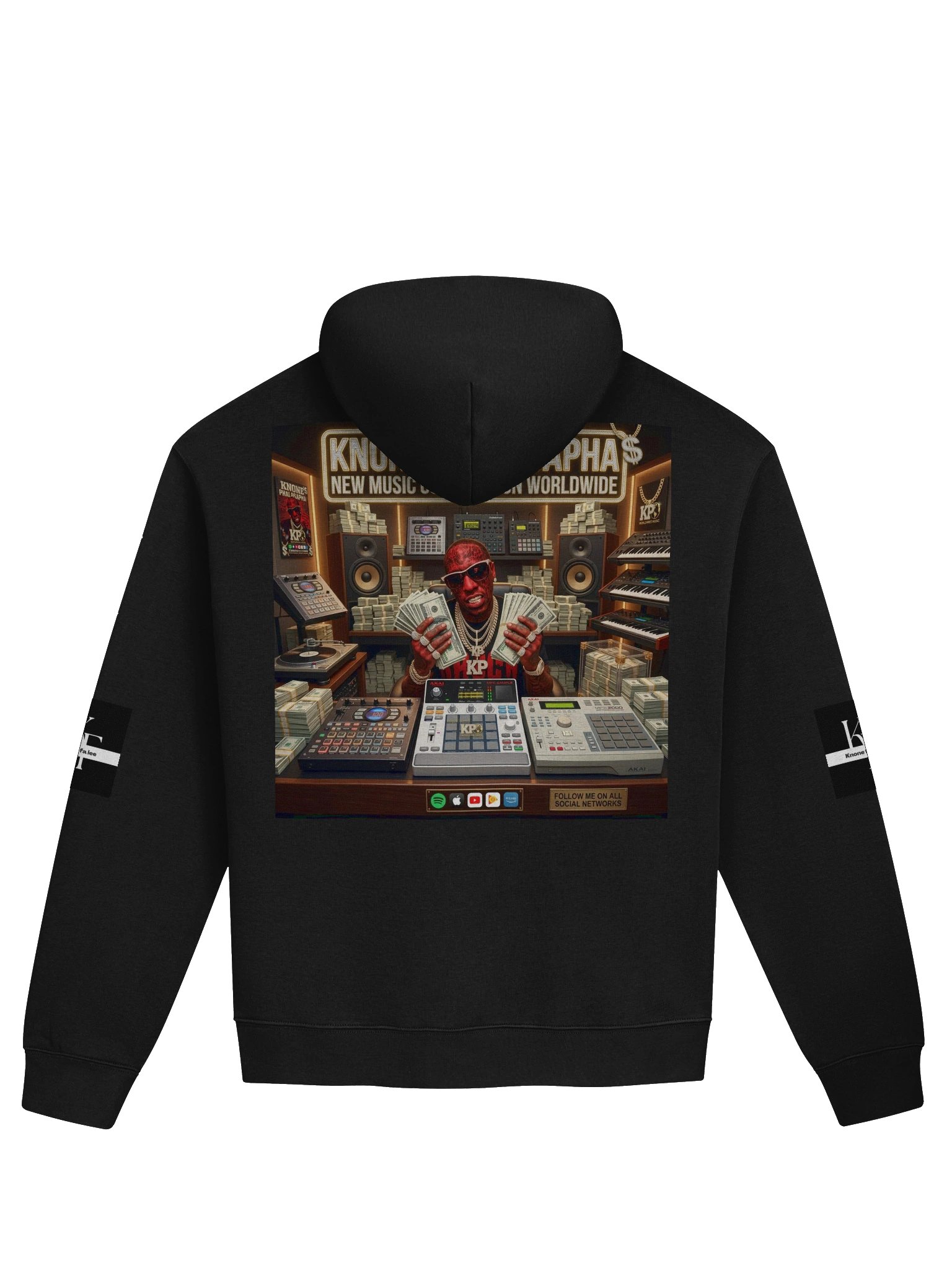 Money Music Vibes Oversized Hoodie product image (4)