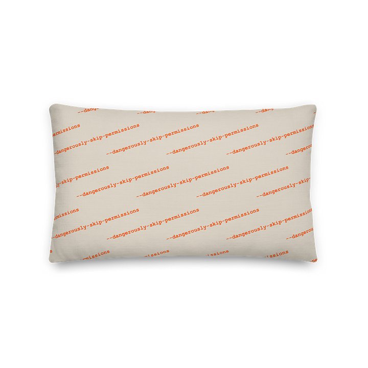 --dangerously-skip-permissions throw pillow product image (2)