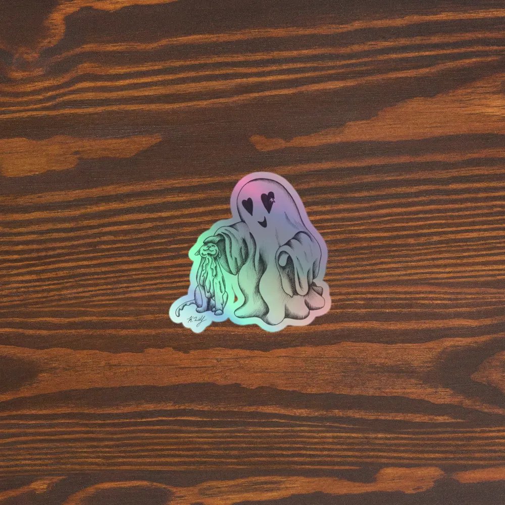 Ghost Cat and Ghost, Sticker Sheet product image (5)