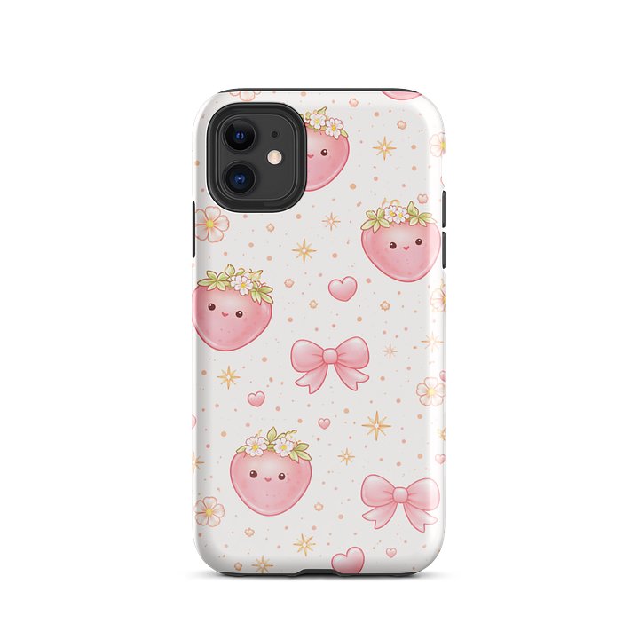 Smiling Strawberry Delight iPhone Tough Case product image (55)
