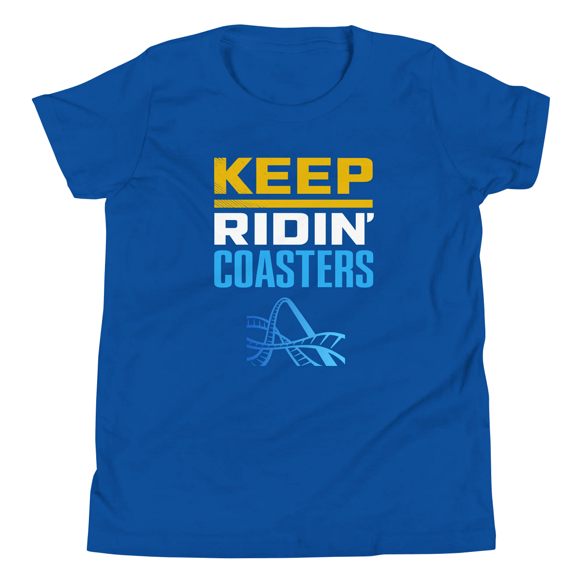 Coaster Merch Keep Ridin' Coasters 2026 - Youth Tee | Theme Park Brandon