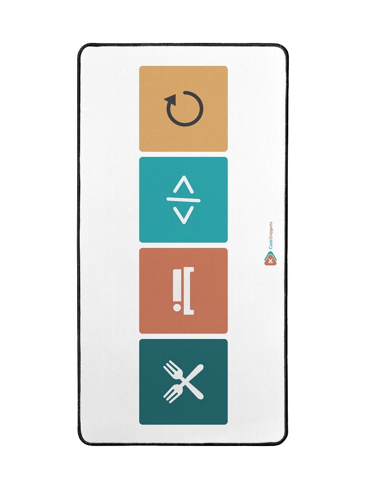 Emoji code Desk Mat — 15.5 x 31.5 product image (2)