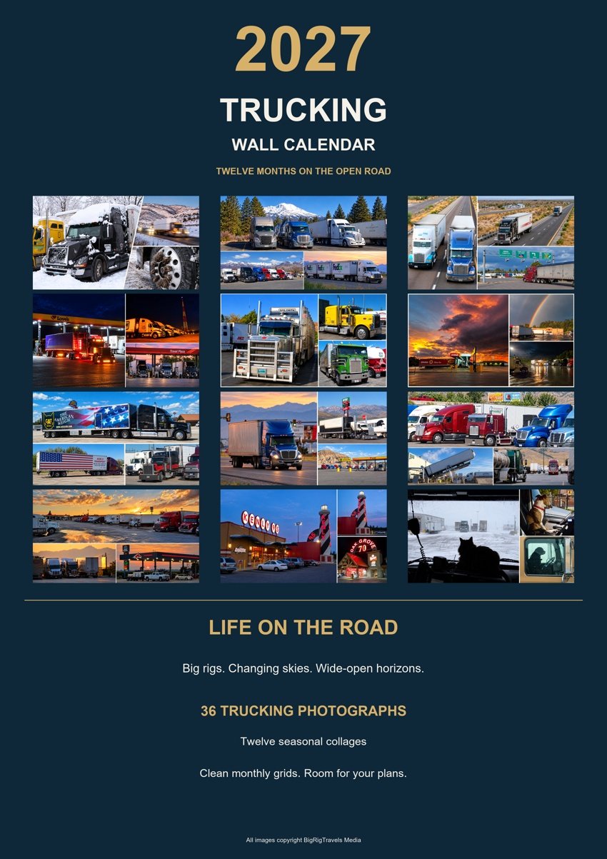 2027 Trucking Wall Calendar — Unbranded product image (1)