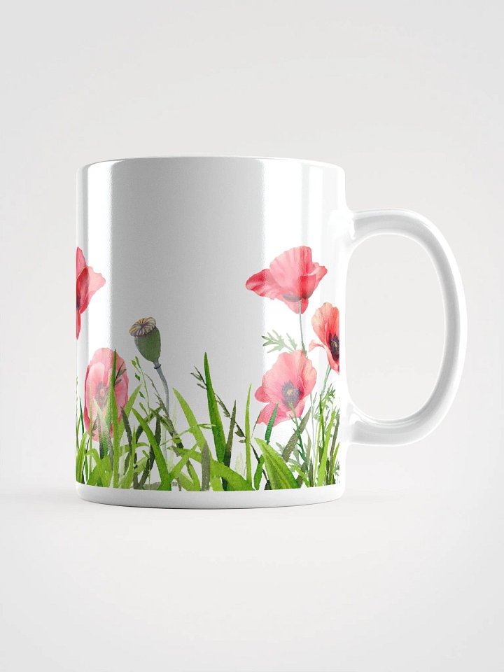 Poppy White Ceramic Mug product image (2)
