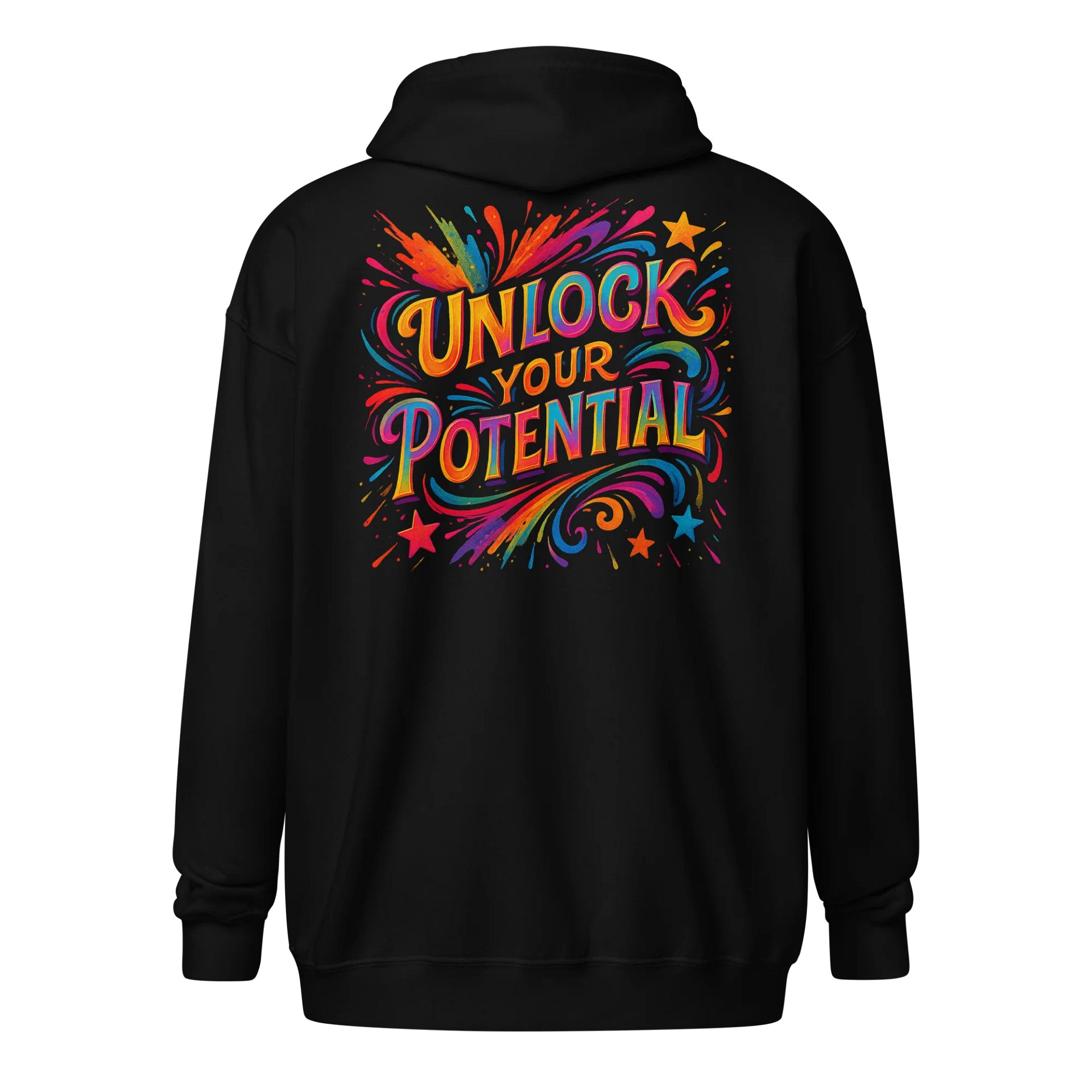 Zip Hoodie – Unlock Your Potential Motivational Hoodie product image (1)