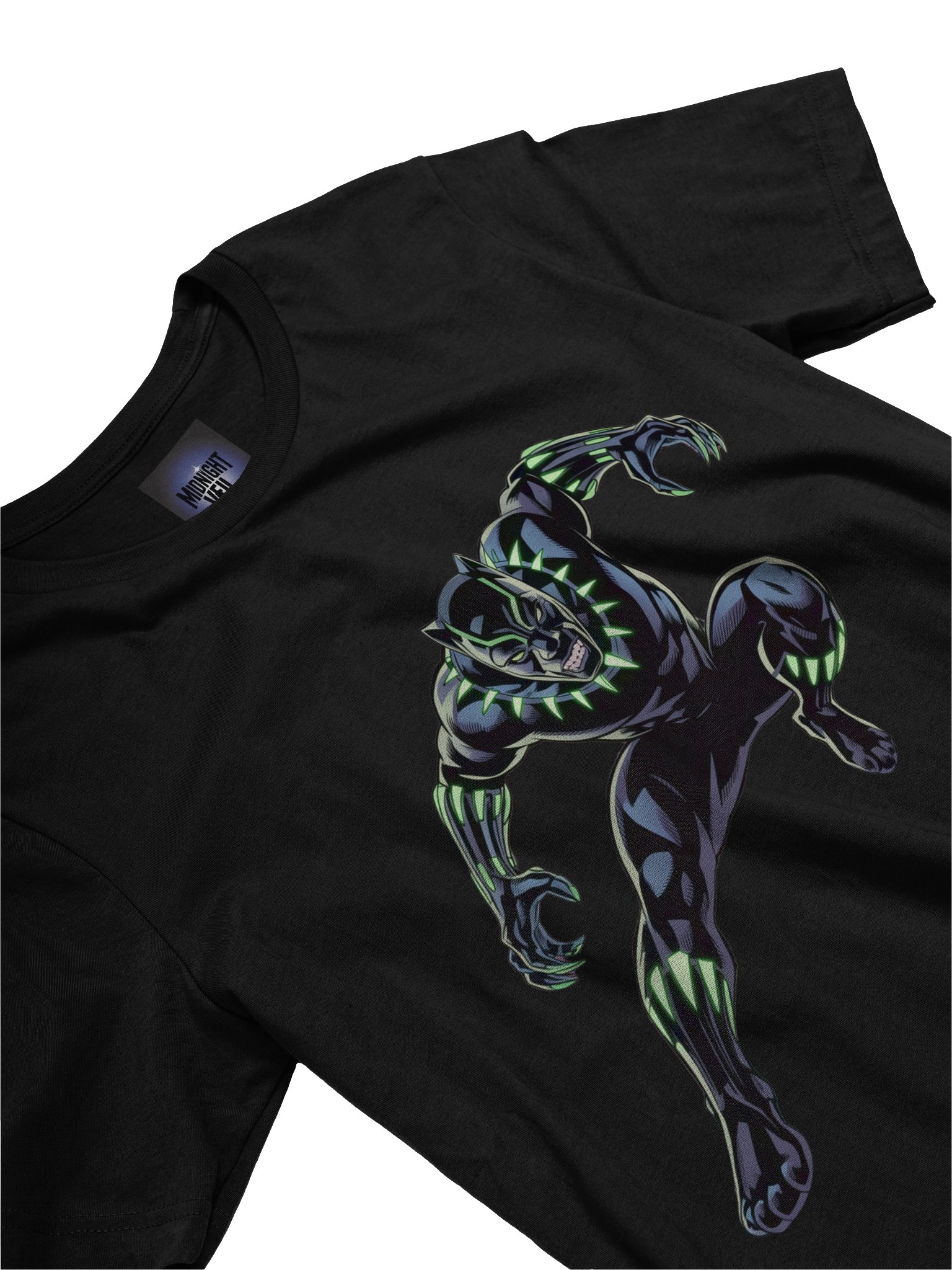 Black Panther Neon Claw Supersoft T-Shirt – Vibranium Glow Guardian product image (5)