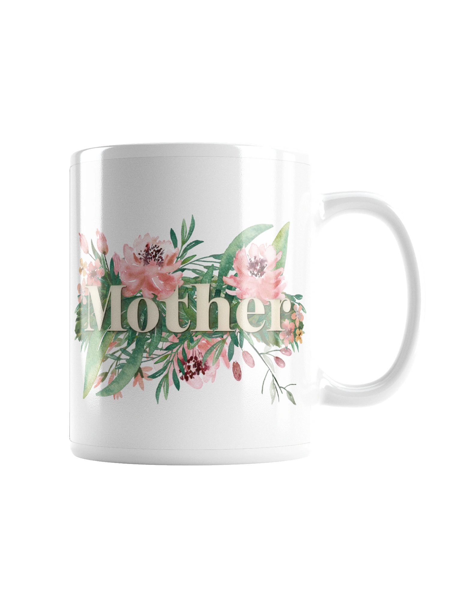 Mother Pink Peach Floral Word Mug product image (3)