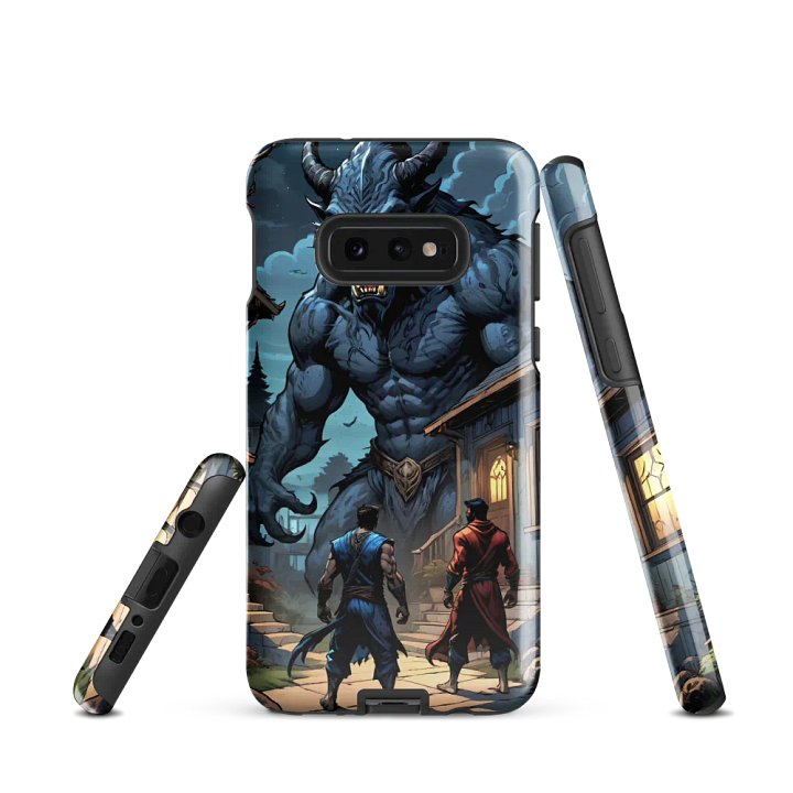 Epic Werewolf Showdown Samsung Tough Case – Dark Fantasy Action Design product image (2)