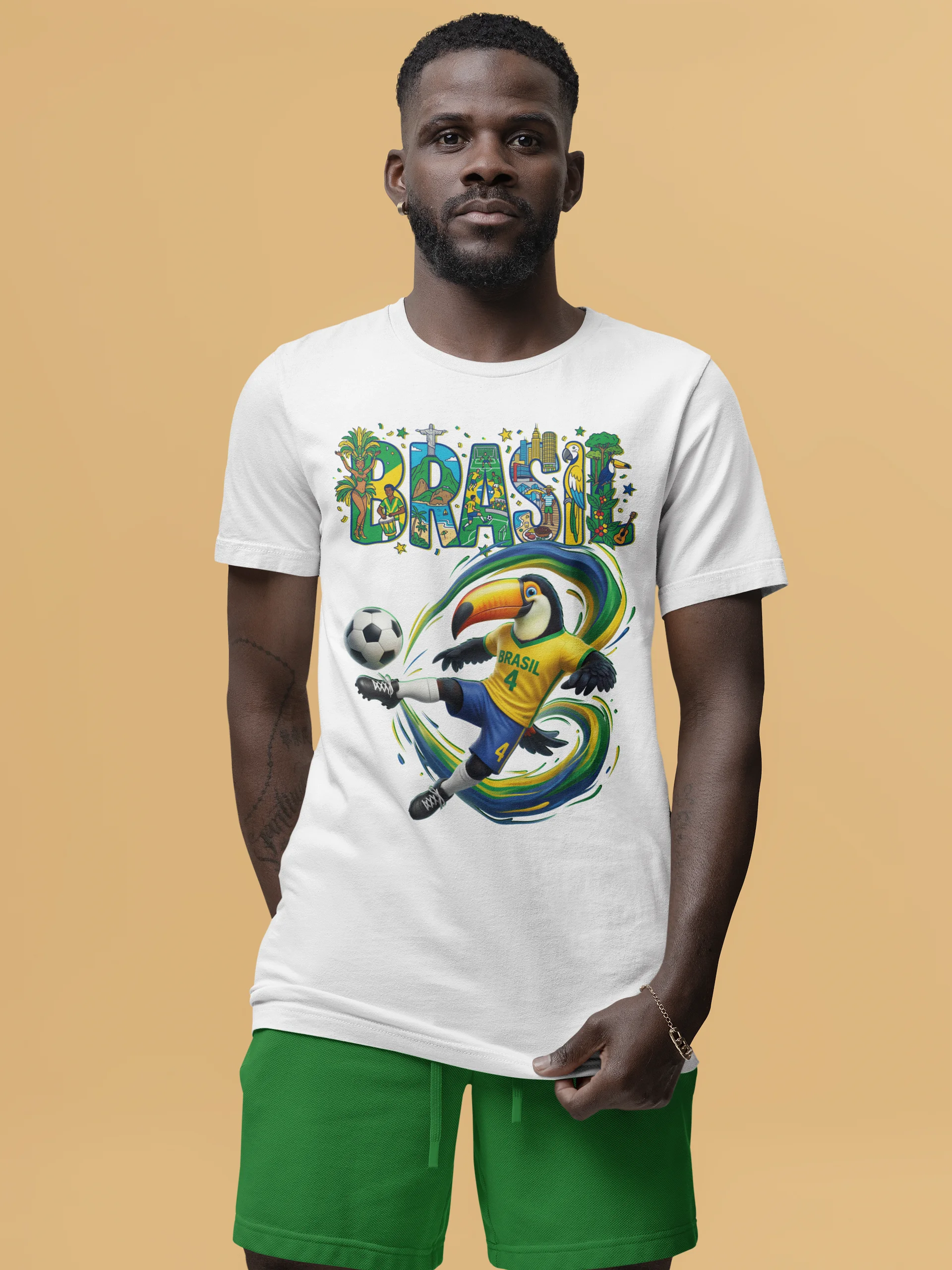 Brazil Soccer Toucan - Brazilian Pride Football Mascot product image (2)