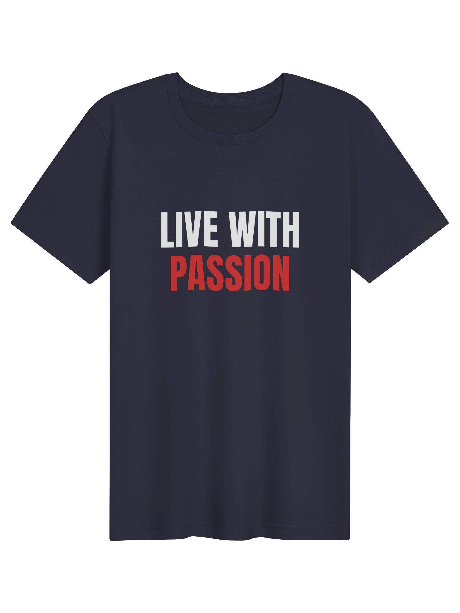 Live With Passion T-Shirt, Navy product image (1)