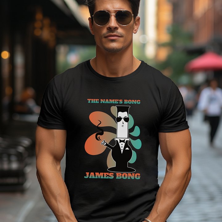 Marijuana The Name's Bong...James Bong Tee product image (1)