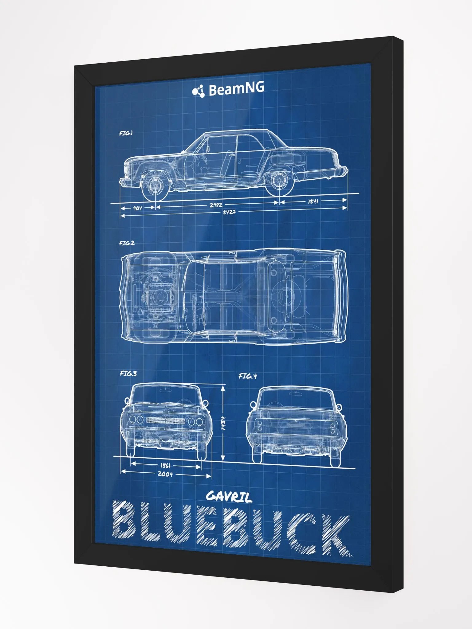 Framed Poster: Gavril Bluebuck Blueprint product image (3)
