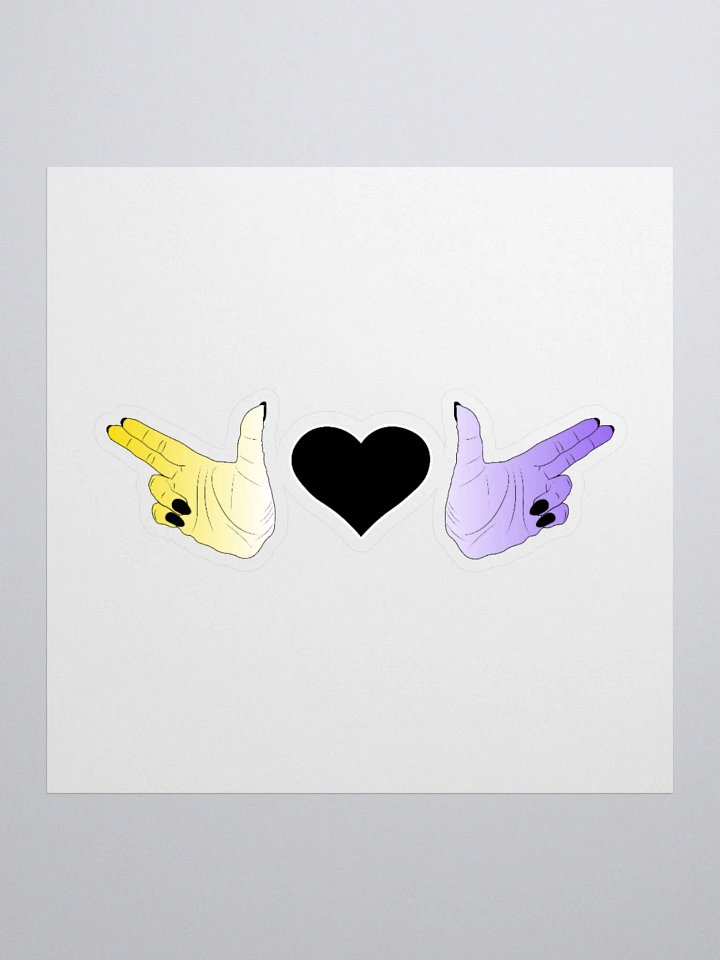Finger Guns (enby flag) product image (2)