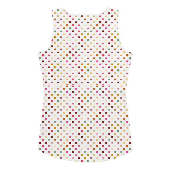 Colorful Square Pattern Design Tank Top - Ver 1 product image (2)
