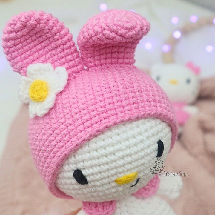 Amigurumi Pattern: Sweet Bunny with Pink Hood (Digital Download) product image (2)