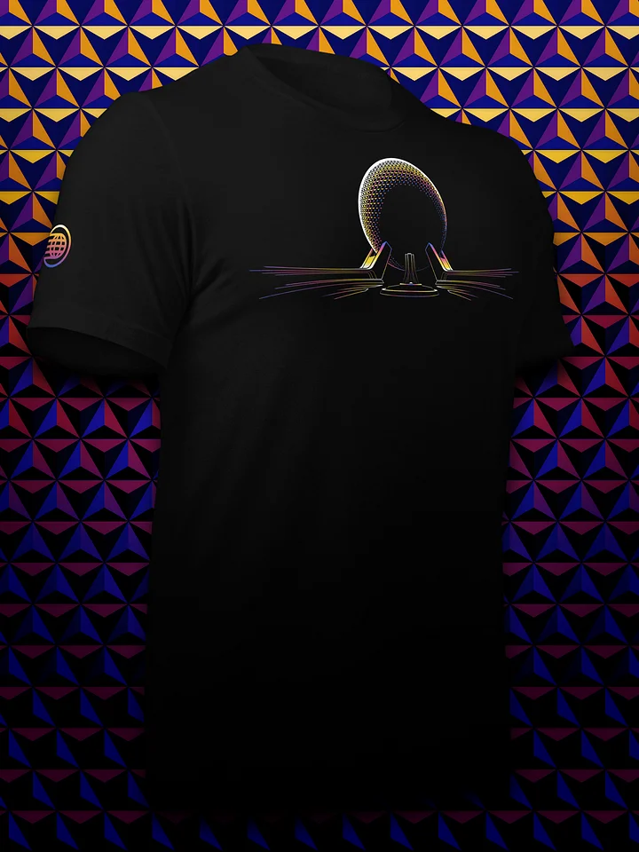 SPACESHIP EARTH Line Art Unisex T-shirt product image (2)
