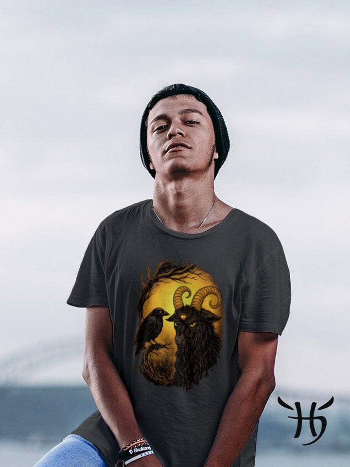 The Secret Meeting — Occult Goat & Raven Tee product image (2)